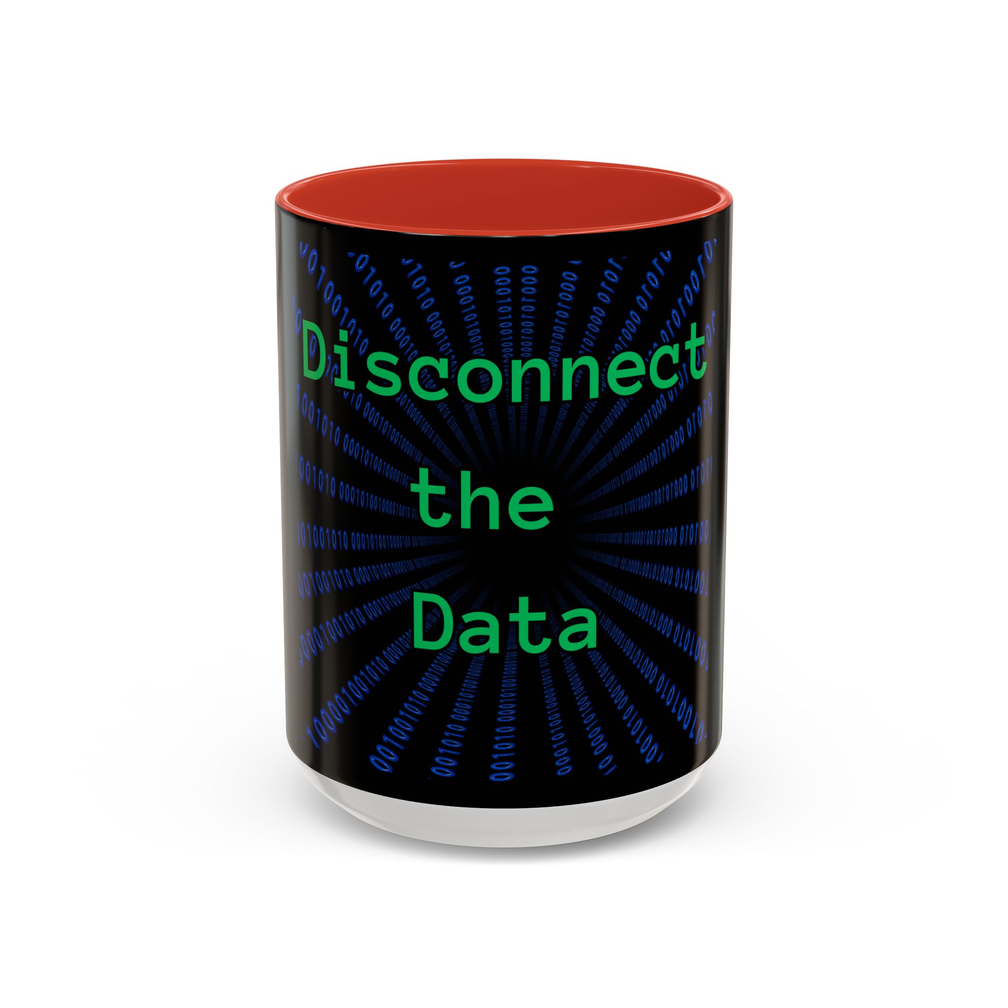 Disconnect the Data Accent Coffee Mug — Tech Humor Binary Design (11/15oz) - Image 29