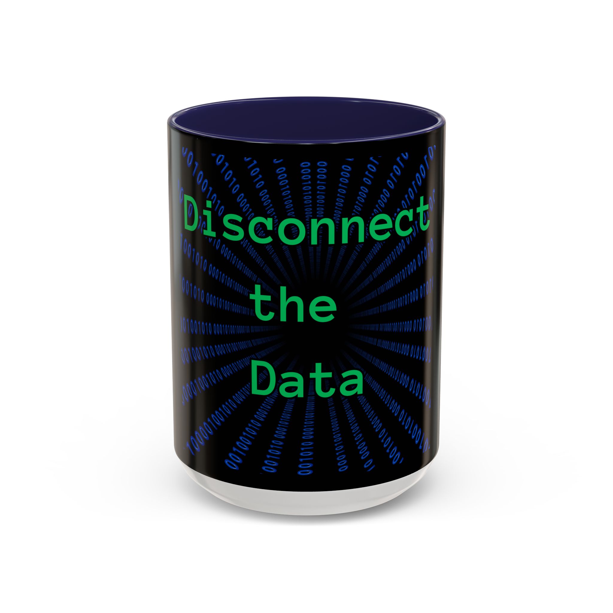 Disconnect the Data Accent Coffee Mug — Tech Humor Binary Design (11/15oz) - Image 21