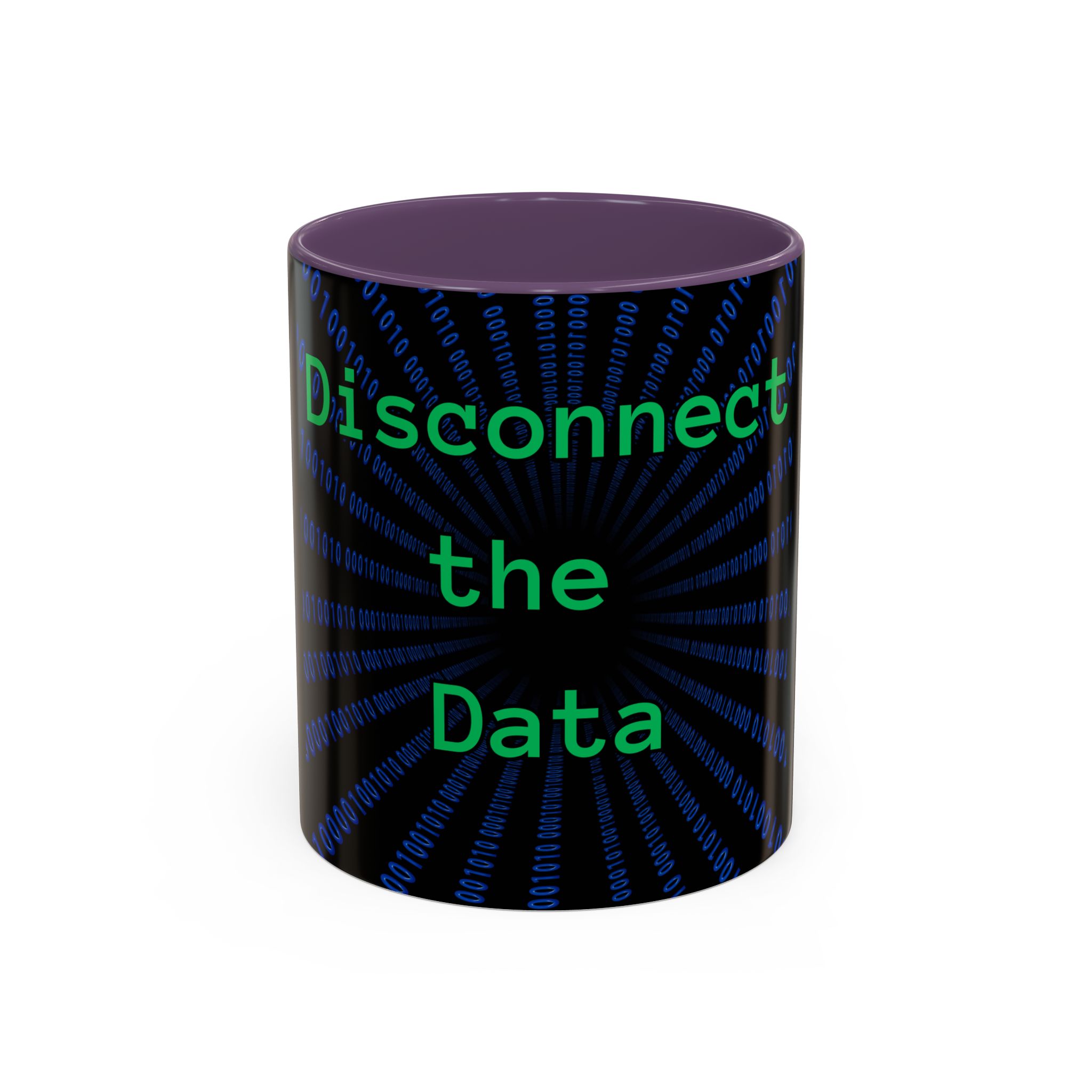 Disconnect the Data Accent Coffee Mug — Tech Humor Binary Design (11/15oz) - Image 61