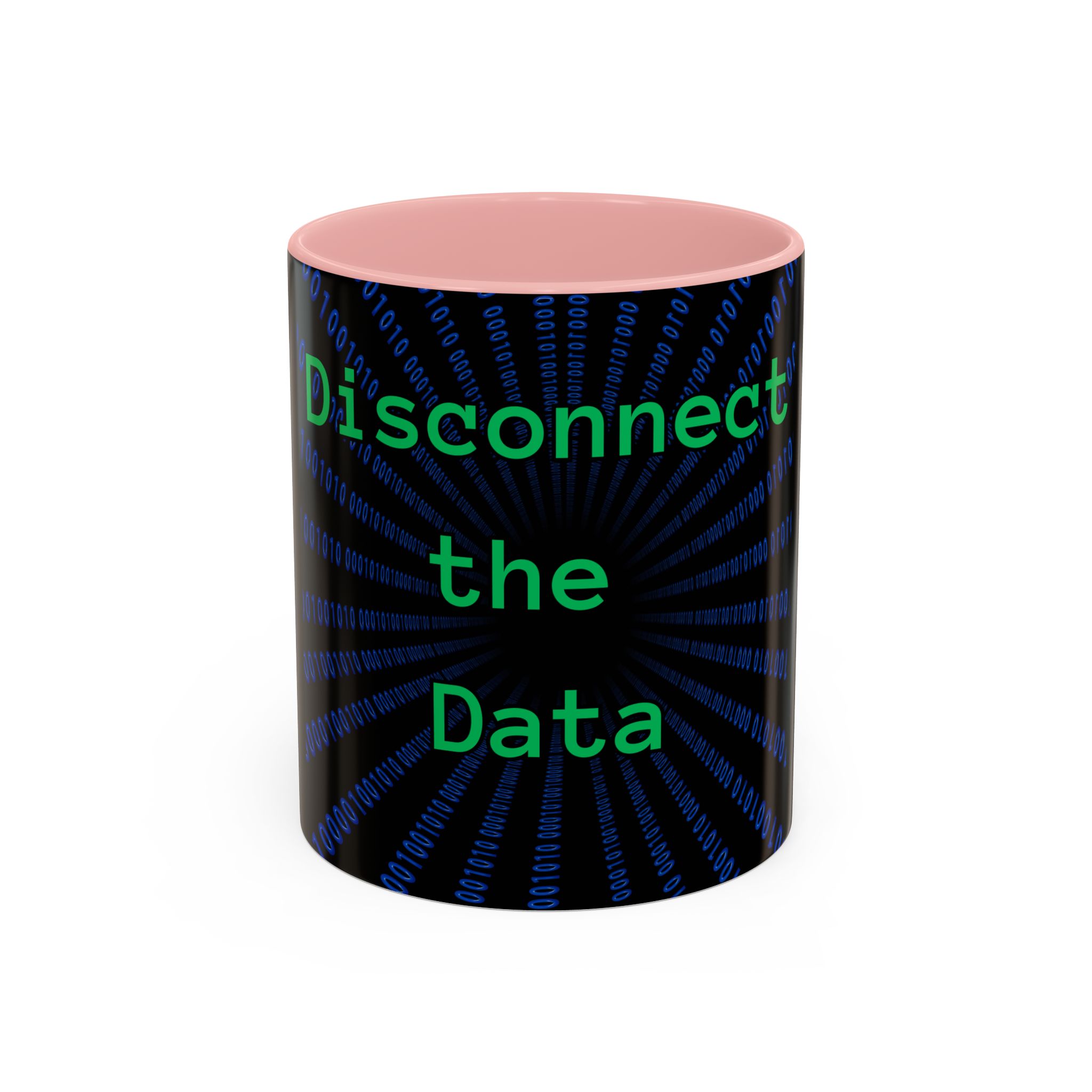 Disconnect the Data Accent Coffee Mug — Tech Humor Binary Design (11/15oz) - Image 9