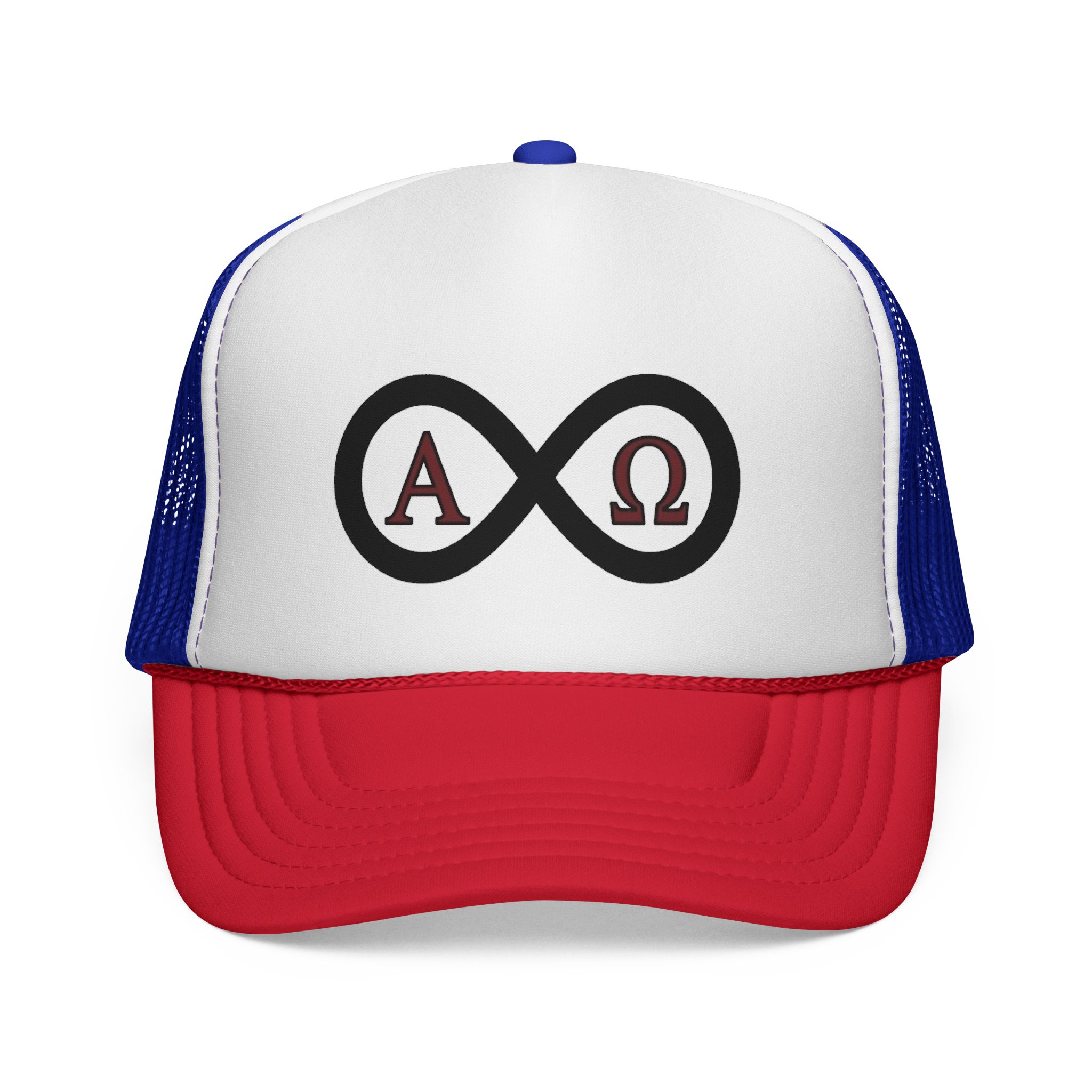 Christian Infinity Trucker Hat — Alpha & Omega Symbol Cap - Image 17
