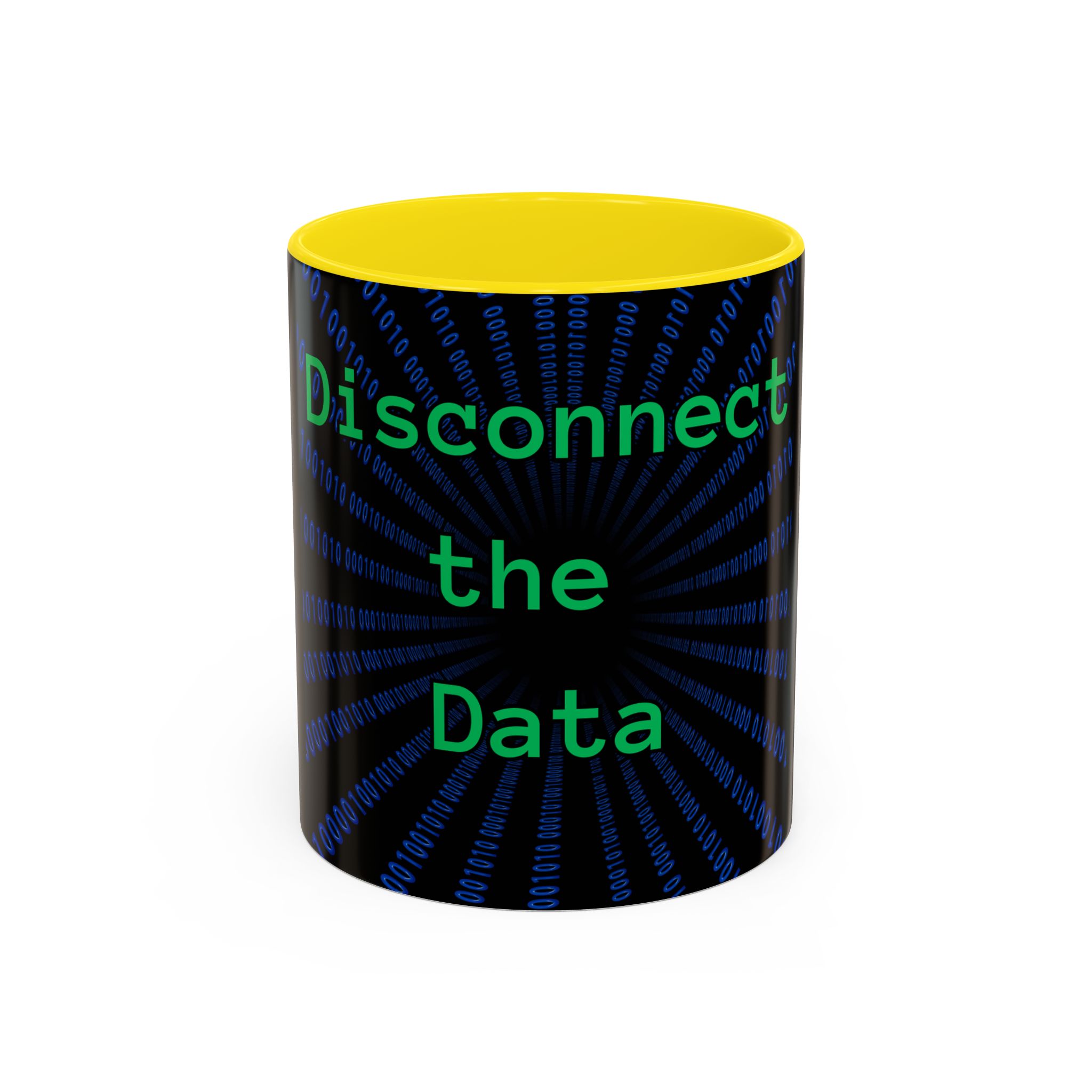 Disconnect the Data Accent Coffee Mug — Tech Humor Binary Design (11/15oz) - Image 45