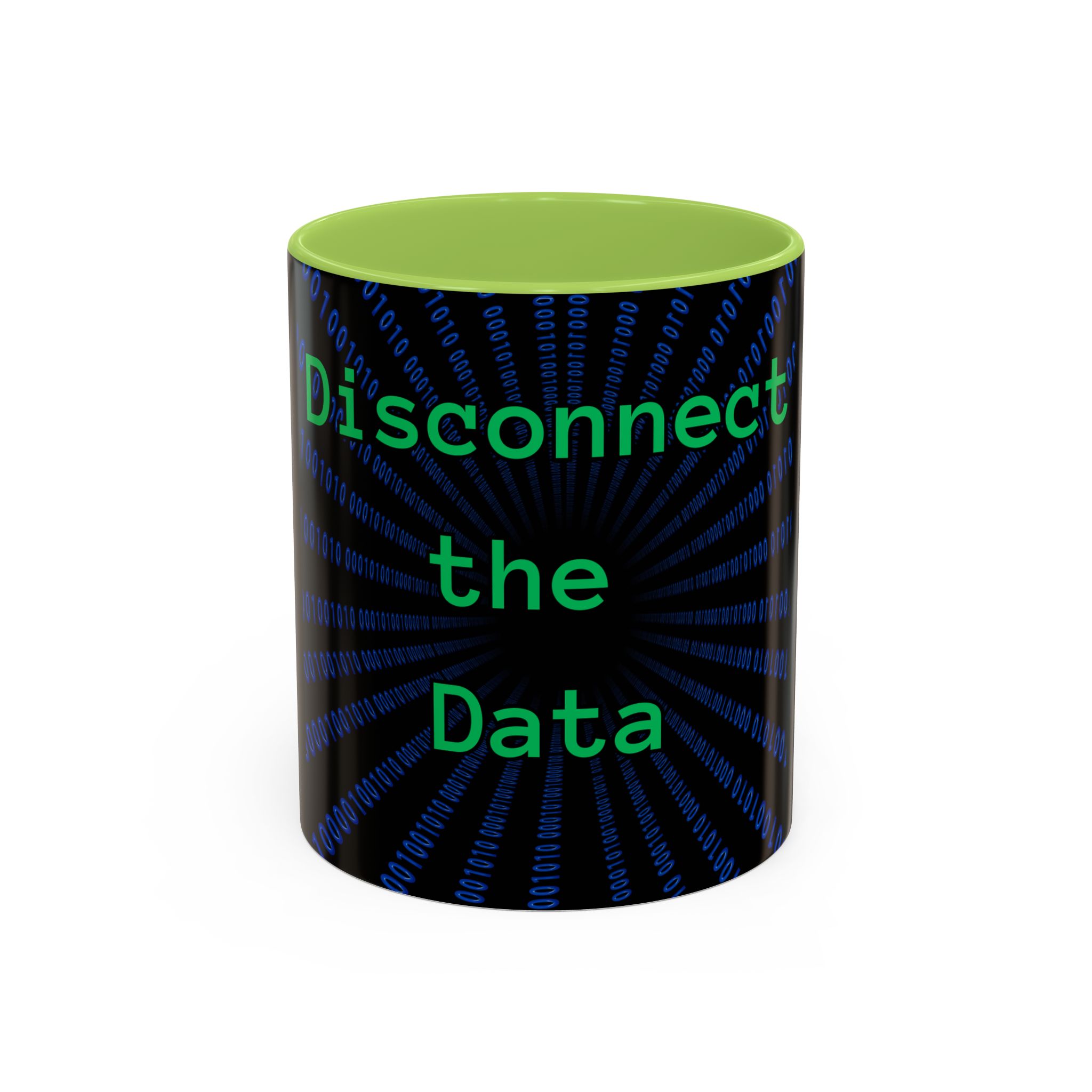 Disconnect the Data Accent Coffee Mug — Tech Humor Binary Design (11/15oz) - Image 57