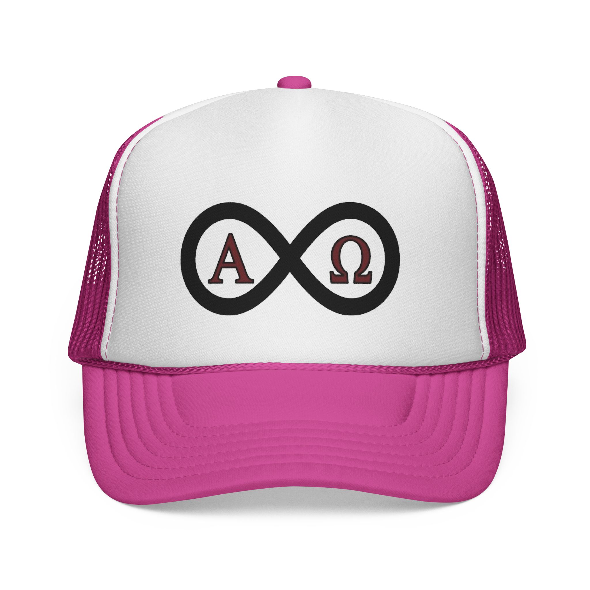 Christian Infinity Trucker Hat — Alpha & Omega Symbol Cap - Image 25