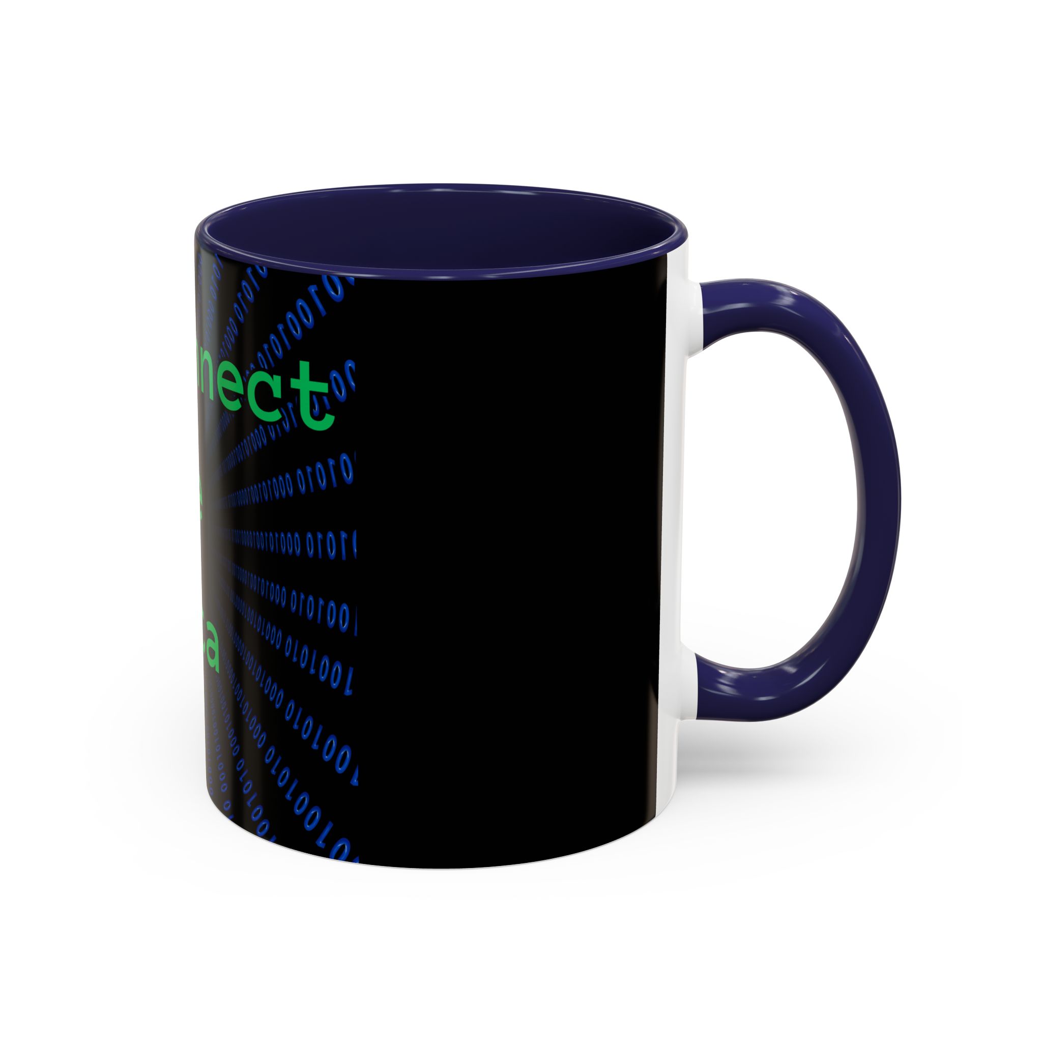 Disconnect the Data Accent Coffee Mug — Tech Humor Binary Design (11/15oz) - Image 6