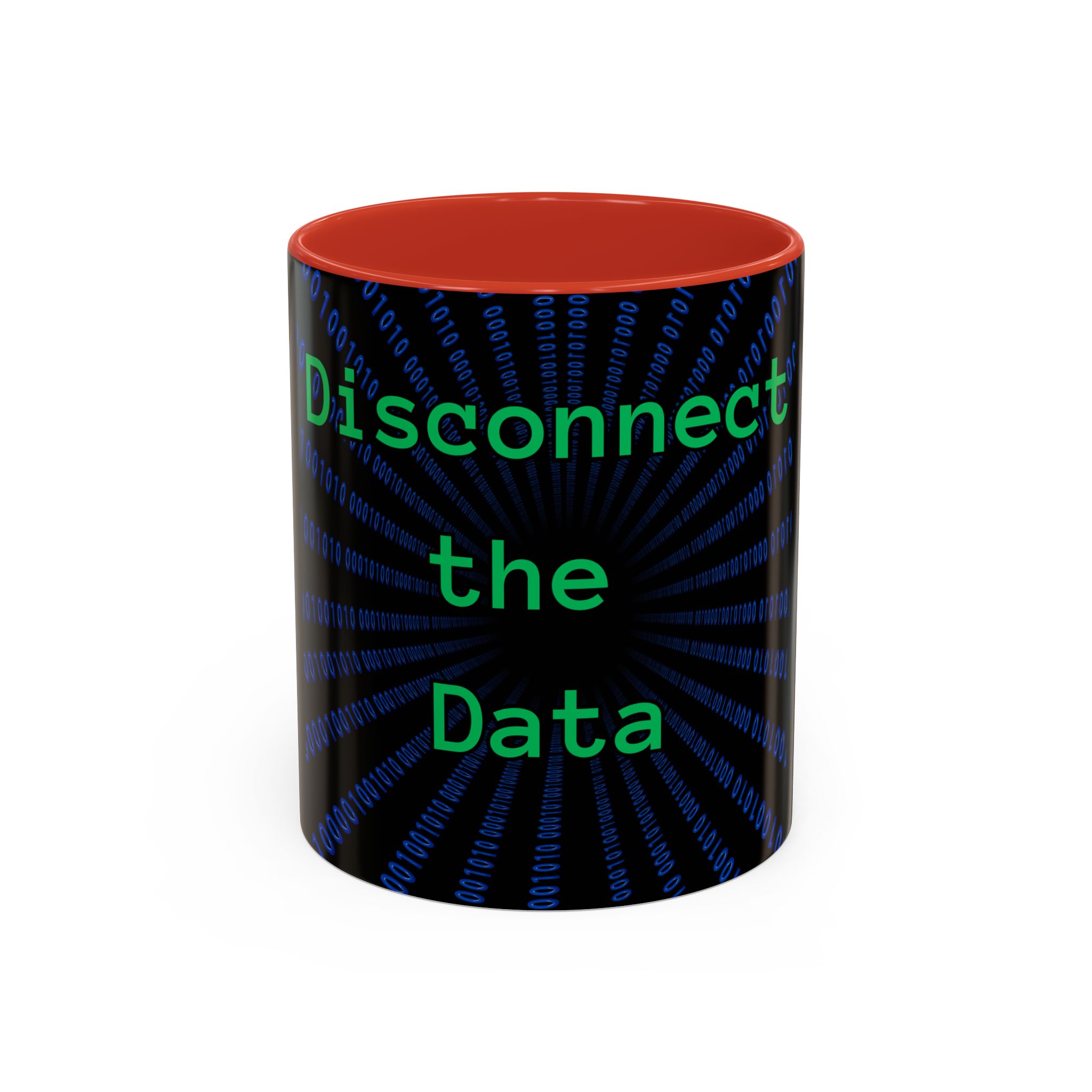 Disconnect the Data Accent Coffee Mug — Tech Humor Binary Design (11/15oz) - Image 13