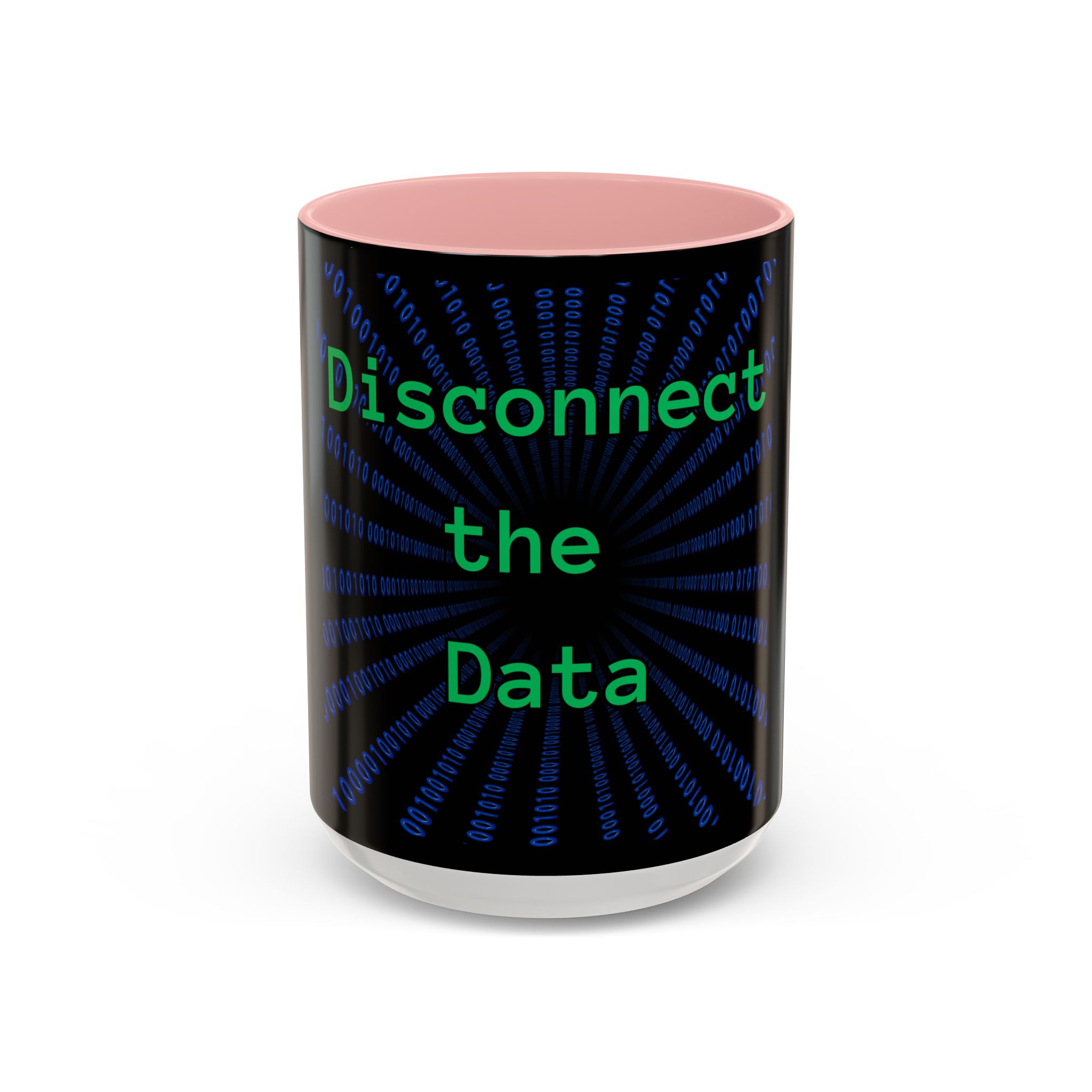 Disconnect the Data Accent Coffee Mug — Tech Humor Binary Design (11/15oz) - Image 25