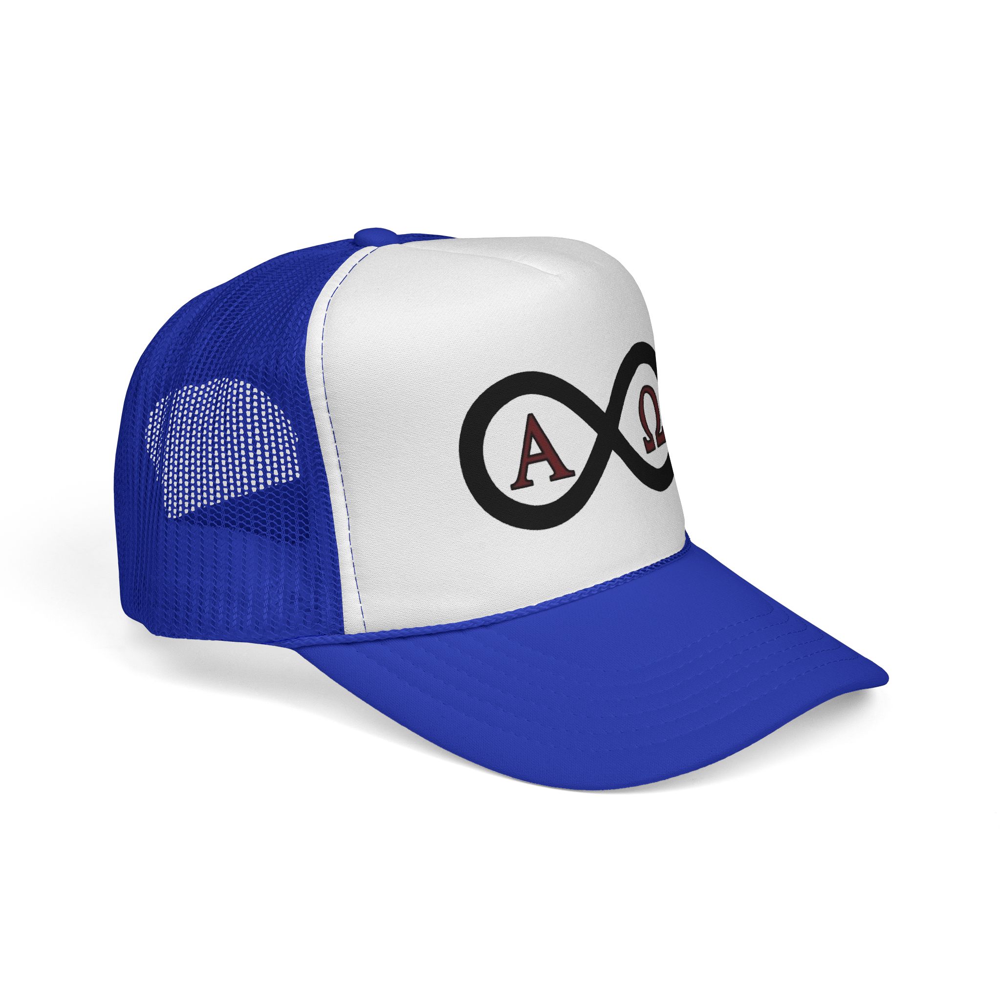 Christian Infinity Trucker Hat — Alpha & Omega Symbol Cap - Image 14