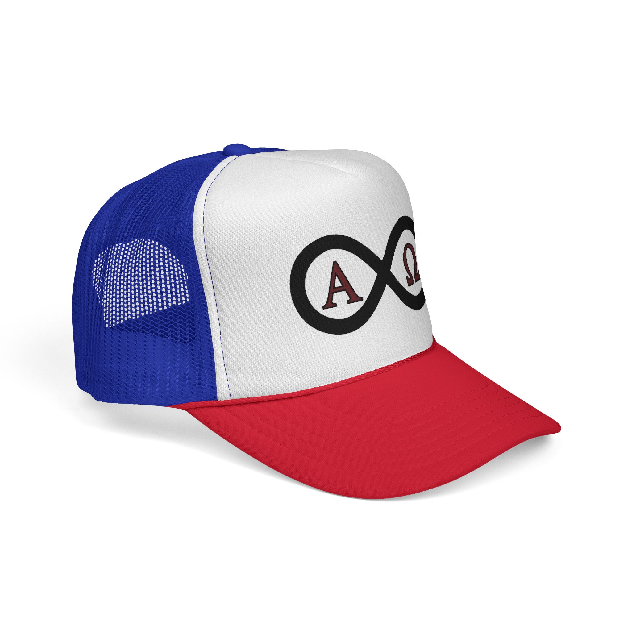 Christian Infinity Trucker Hat — Alpha & Omega Symbol Cap - Image 18
