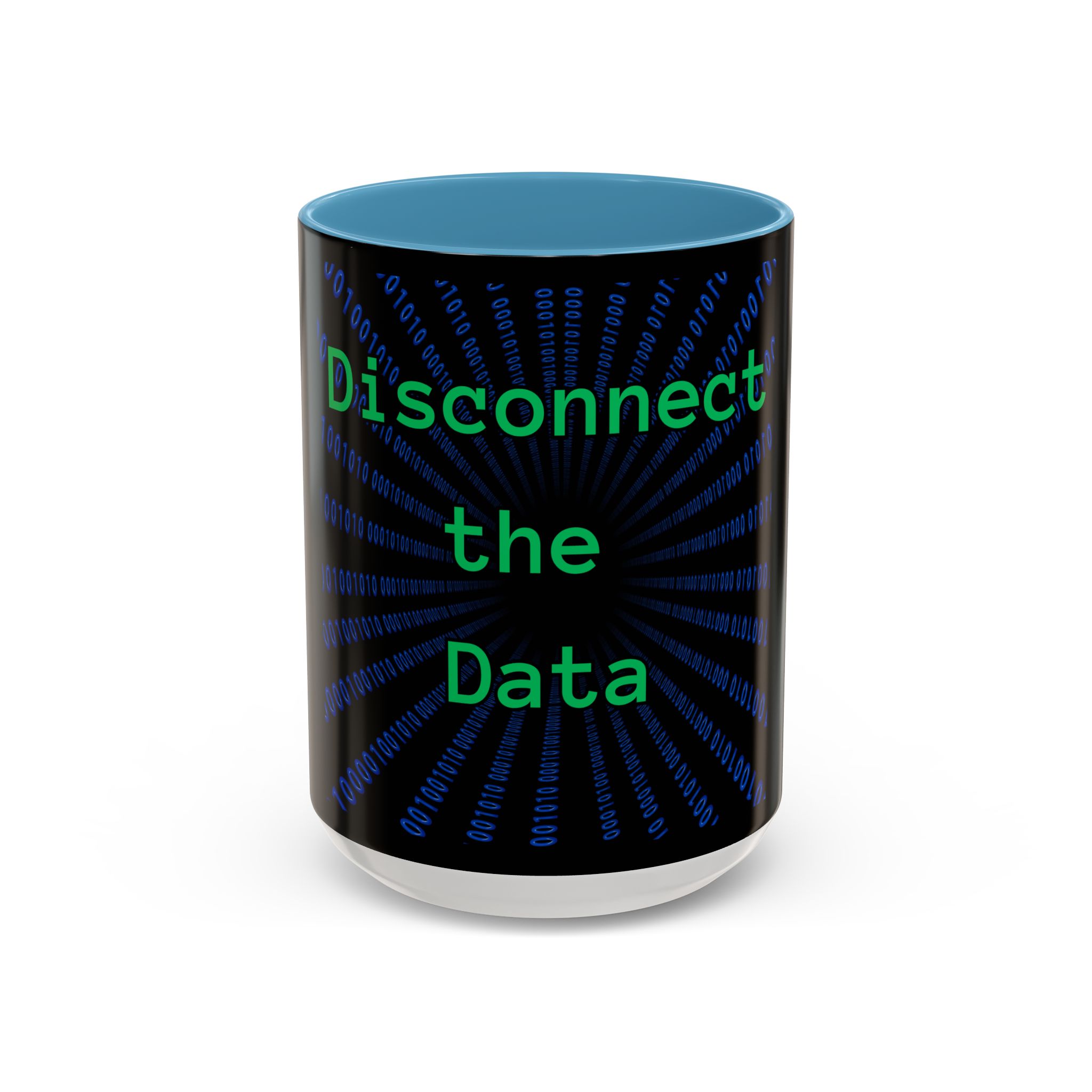 Disconnect the Data Accent Coffee Mug — Tech Humor Binary Design (11/15oz) - Image 37