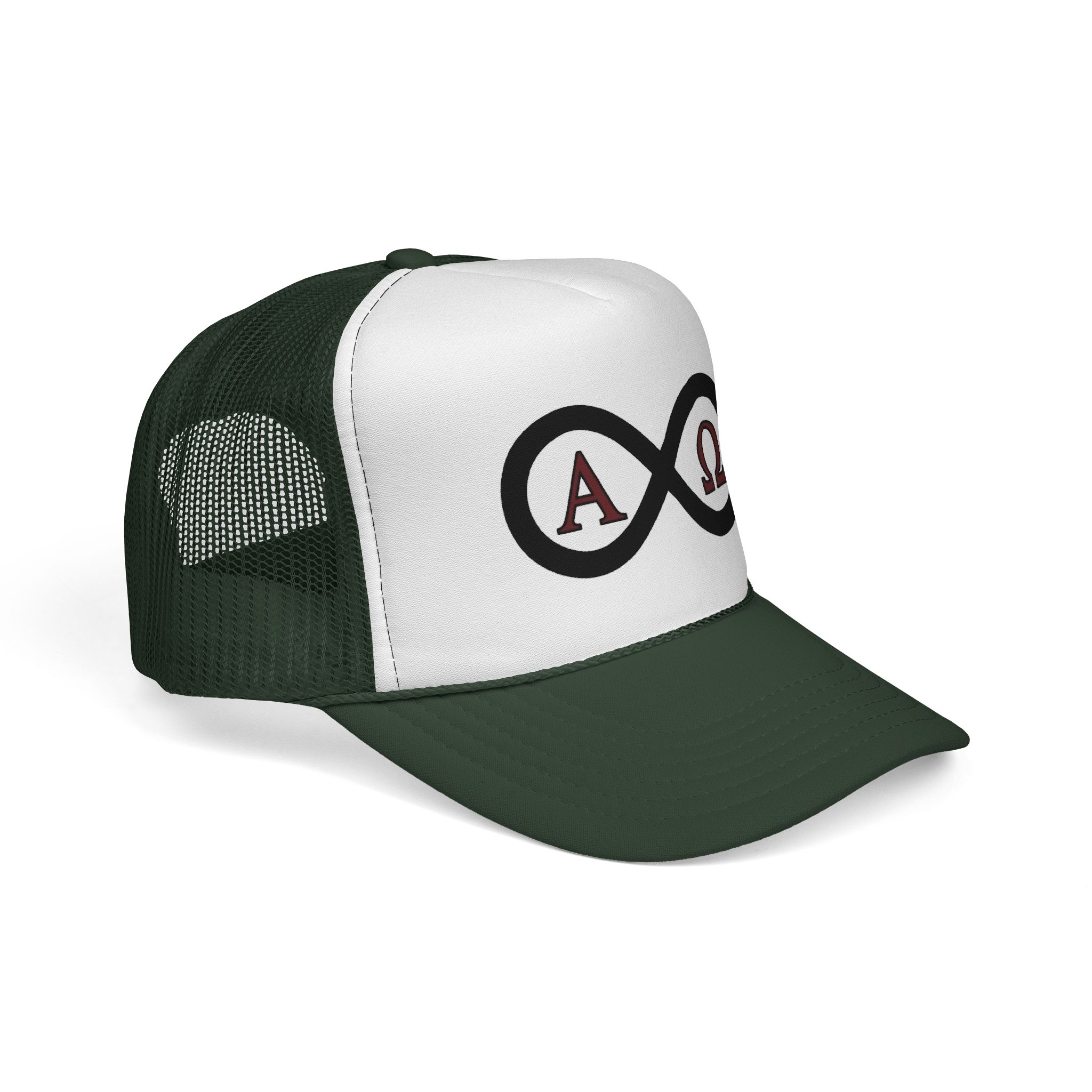 Christian Infinity Trucker Hat — Alpha & Omega Symbol Cap - Image 6
