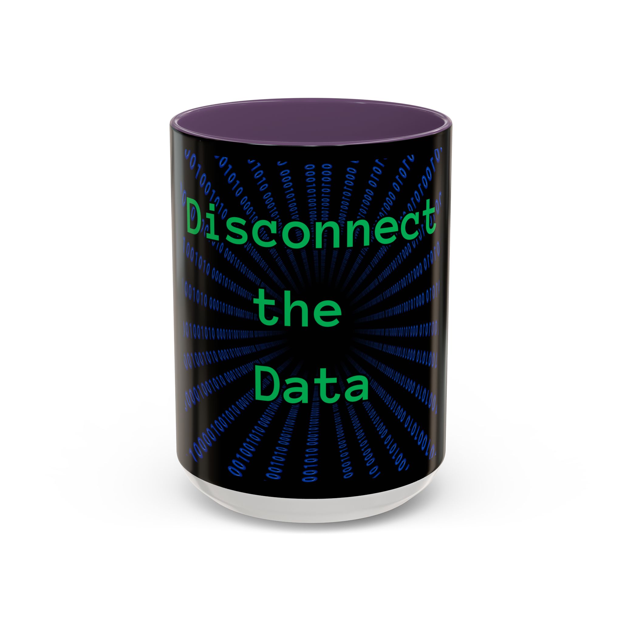 Disconnect the Data Accent Coffee Mug — Tech Humor Binary Design (11/15oz) - Image 65