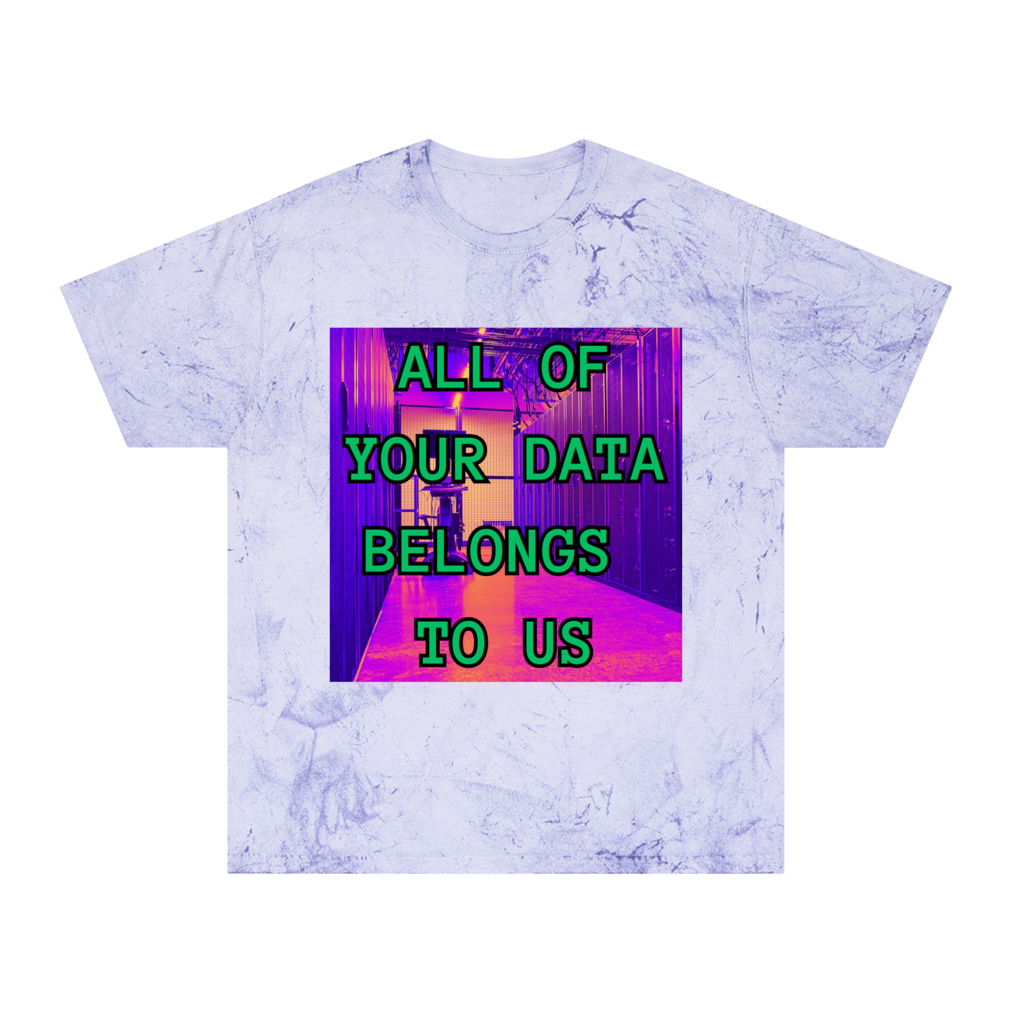 All Of Your Data Belongs To Us T-Shirt | Vaporwave Retro Cyberpunk - Image 17