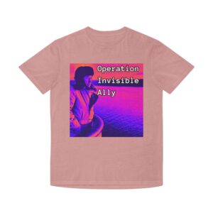 Operation Invisible Ally T-Shirt | Vaporwave Portrait, Pink Tee