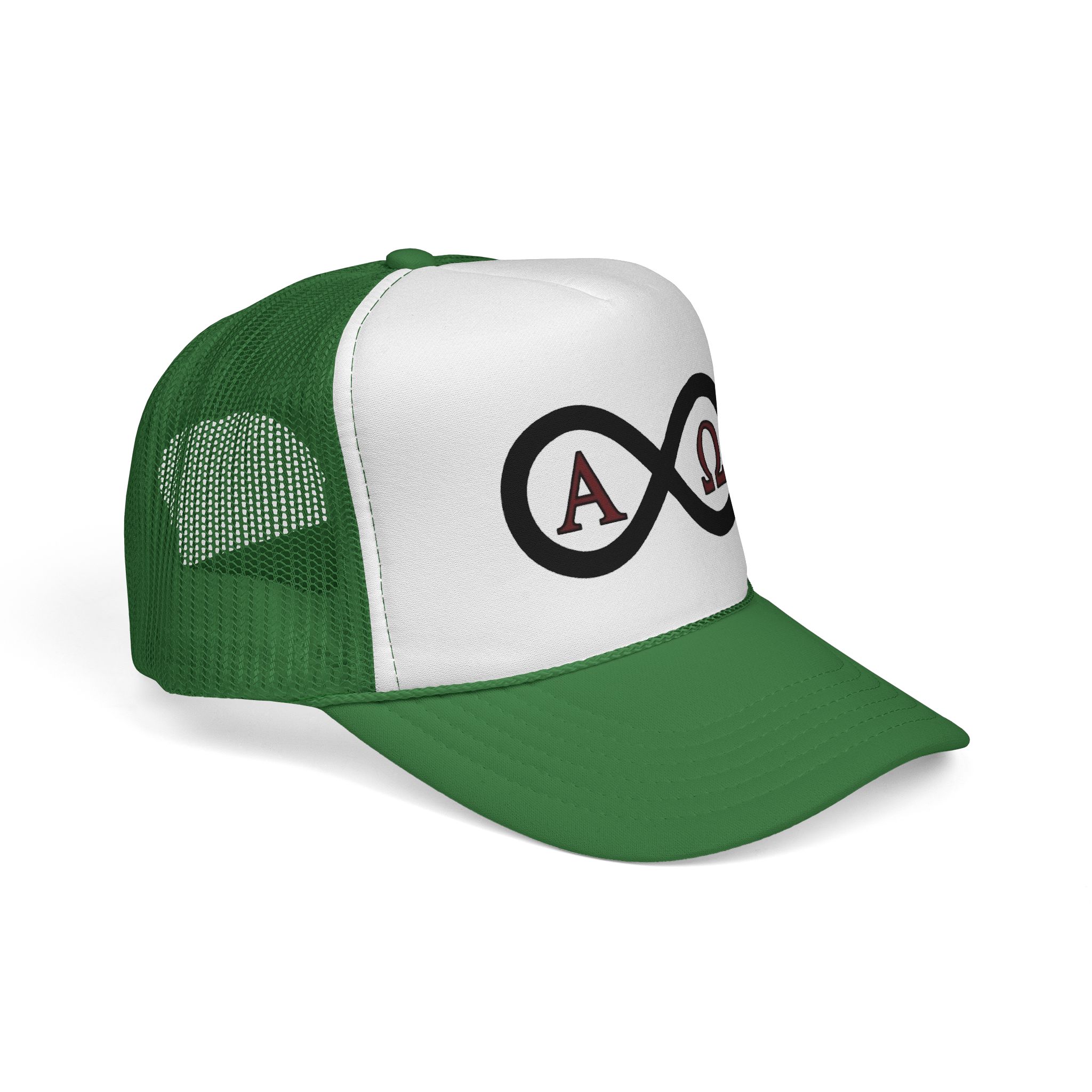 Christian Infinity Trucker Hat — Alpha & Omega Symbol Cap - Image 22