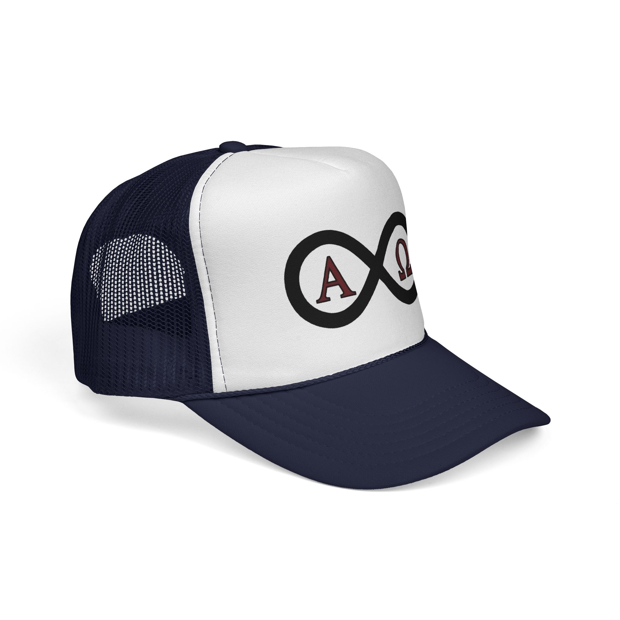 Christian Infinity Trucker Hat — Alpha & Omega Symbol Cap - Image 10