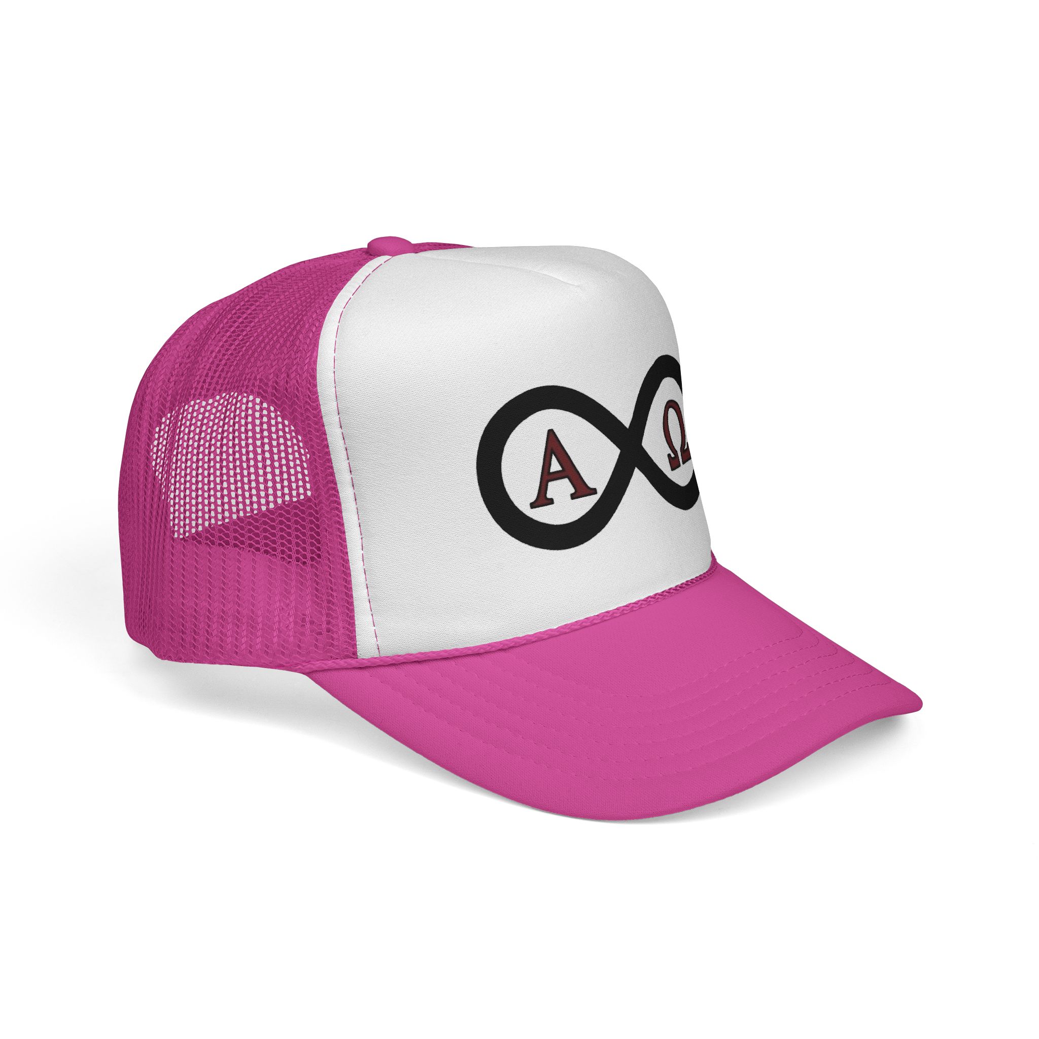 Christian Infinity Trucker Hat — Alpha & Omega Symbol Cap - Image 26