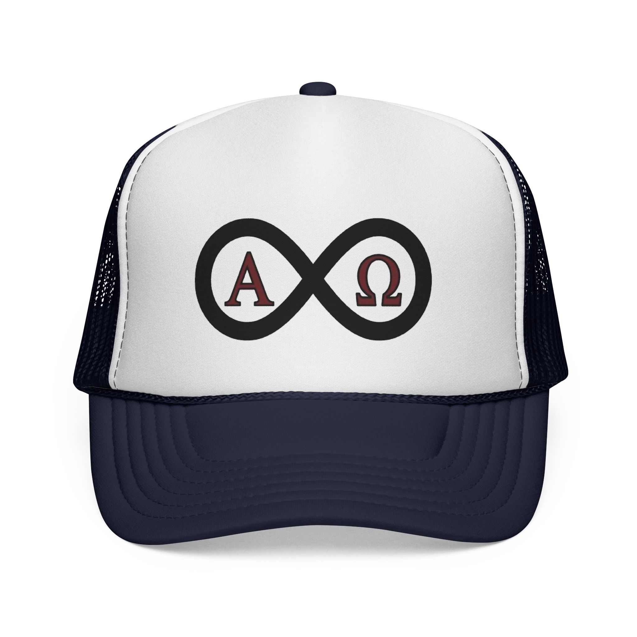 Christian Infinity Trucker Hat — Alpha & Omega Symbol Cap - Image 9