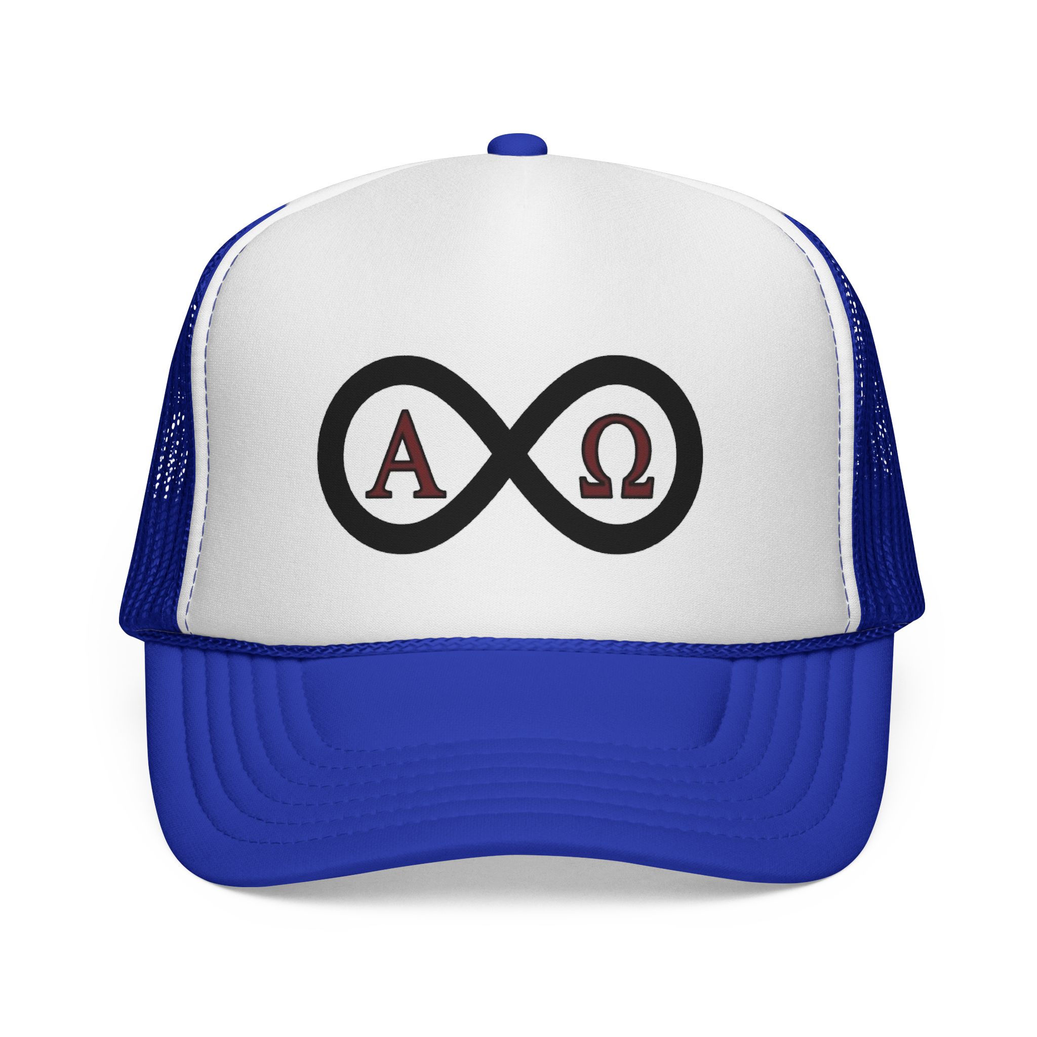 Christian Infinity Trucker Hat — Alpha & Omega Symbol Cap - Image 13