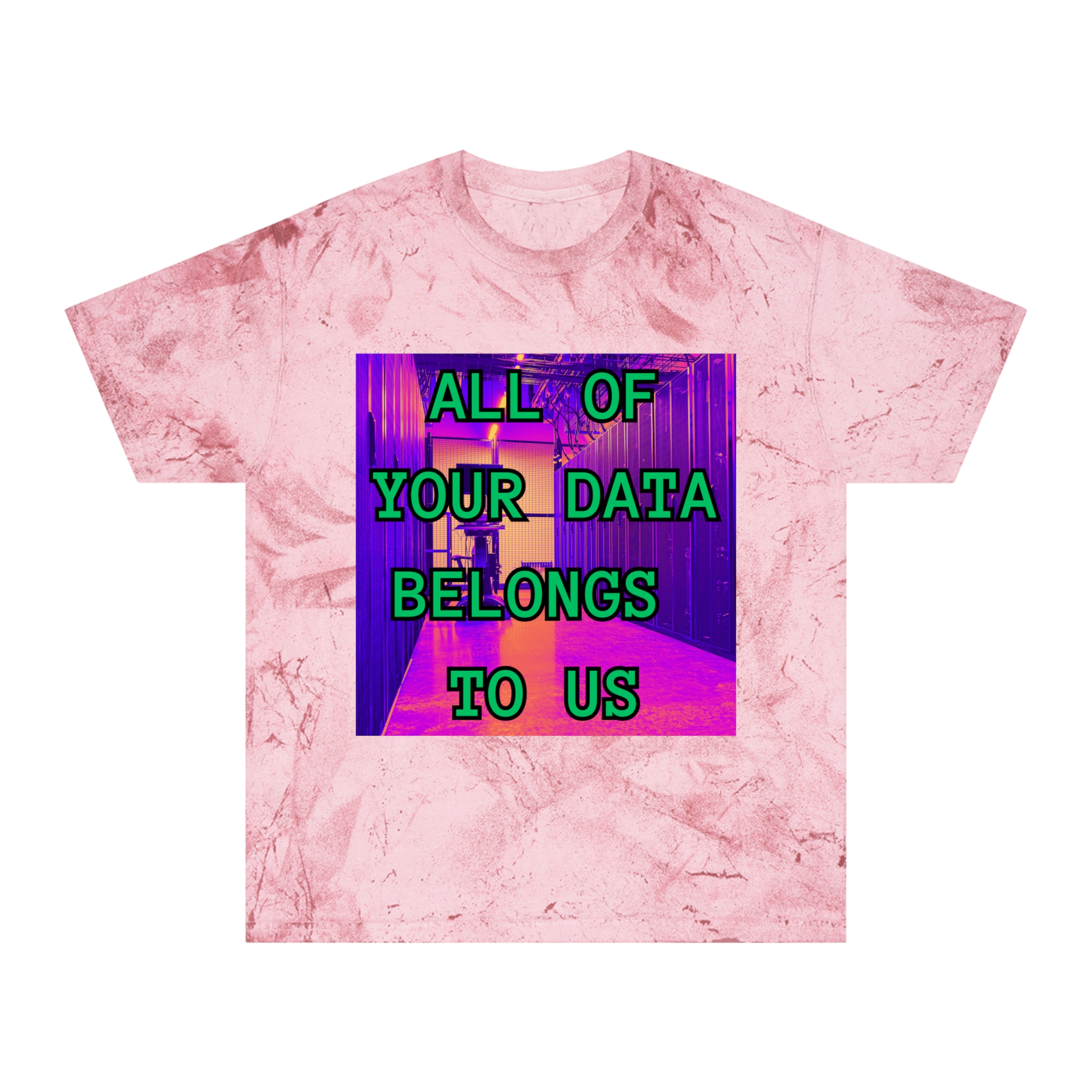 All Of Your Data Belongs To Us T-Shirt | Vaporwave Retro Cyberpunk - Image 21
