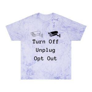 Turn Off Unplug Opt Out T-Shirt — Vintage Tie-Dye Privacy Tee