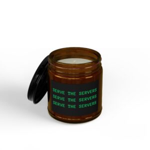 Scented Soy Candles with Black Lid, (4 and 9oz)