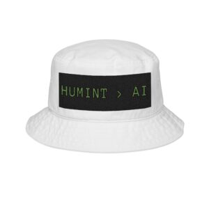 HUMINT > AI Bucket Hat | Embroidered Military Intelligence Patch