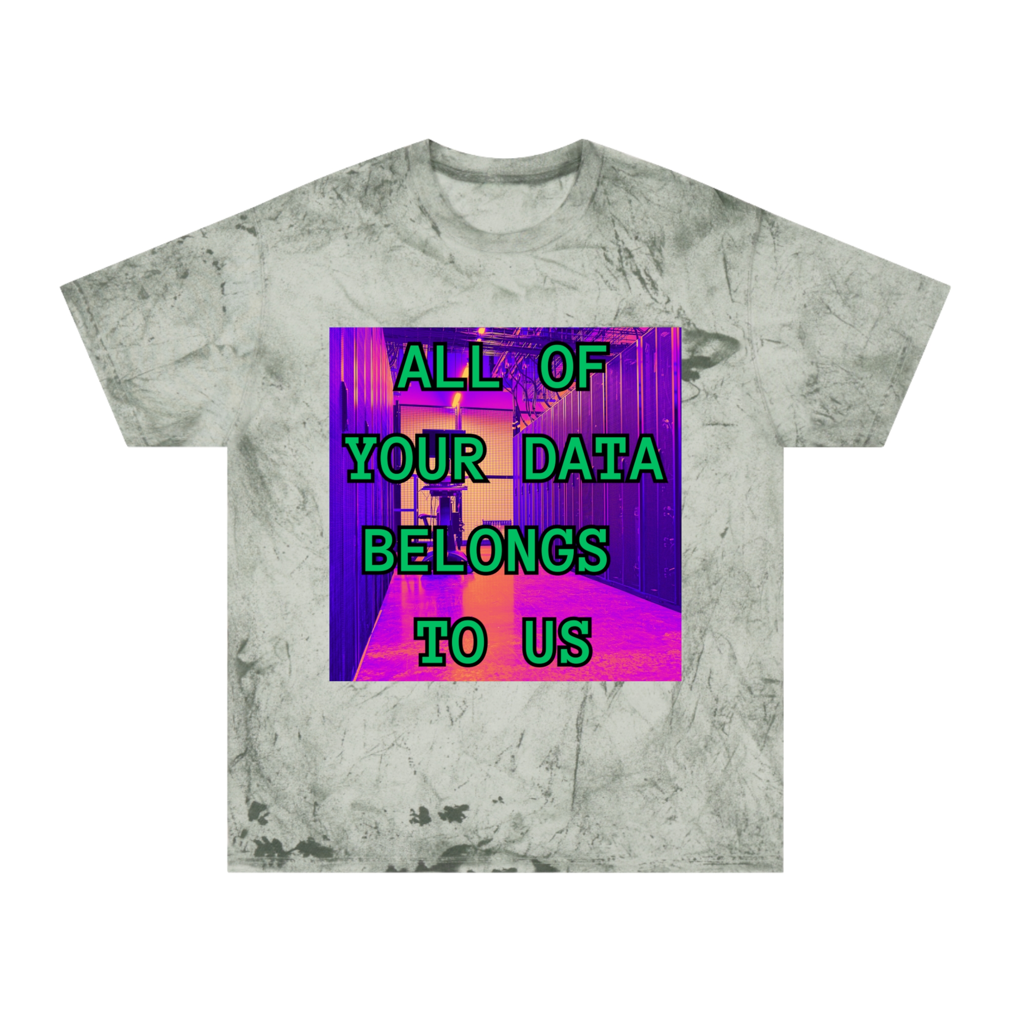 All Of Your Data Belongs To Us T-Shirt | Vaporwave Retro Cyberpunk - Image 9