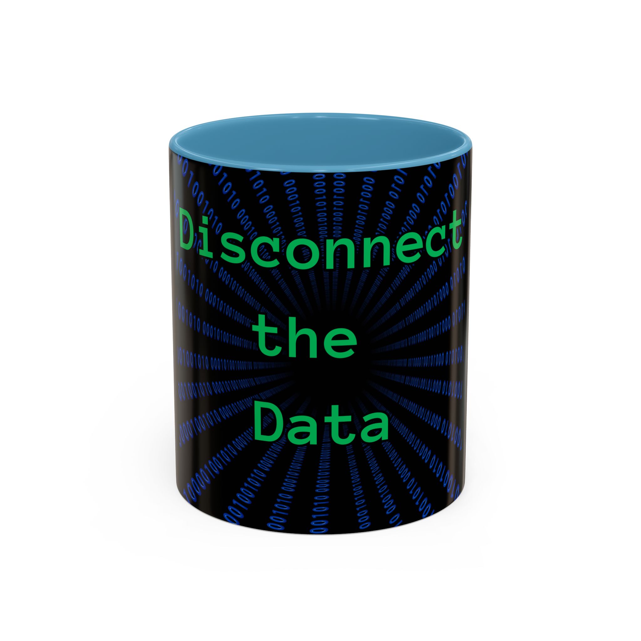 Disconnect the Data Accent Coffee Mug — Tech Humor Binary Design (11/15oz) - Image 33