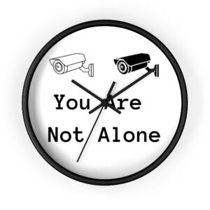 Invisible Ally Wall Clock — Minimalist Anonymous Mask Timepiece
