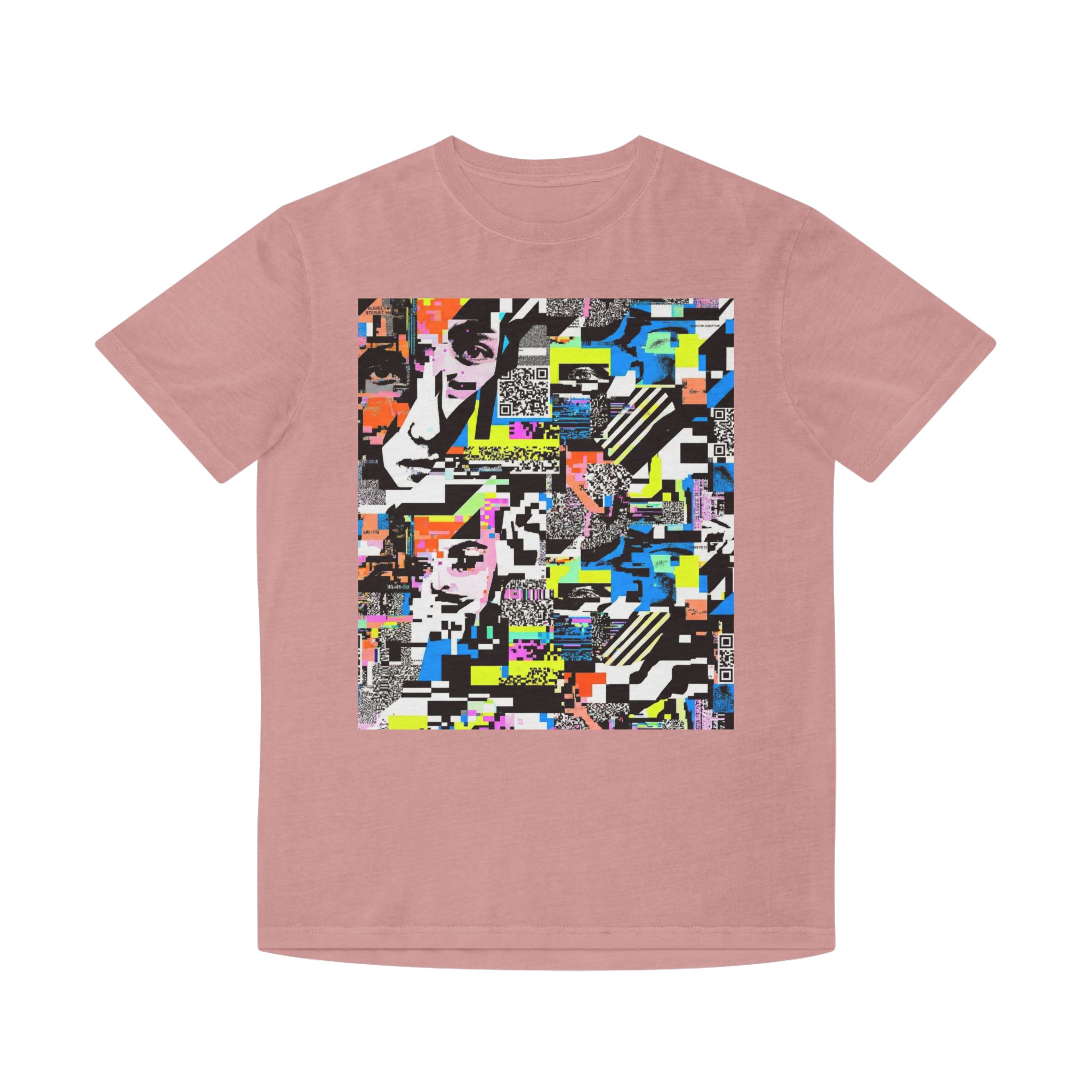 Graphic Tee — Retro Glitch Collage Art Shirt - Image 2
