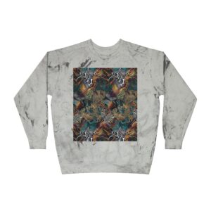 Marbled Abstract Crewneck Sweatshirt