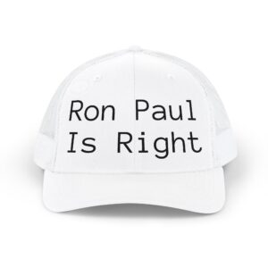 Political Trucker Cap — "Ron Paul Is Right" Snapback