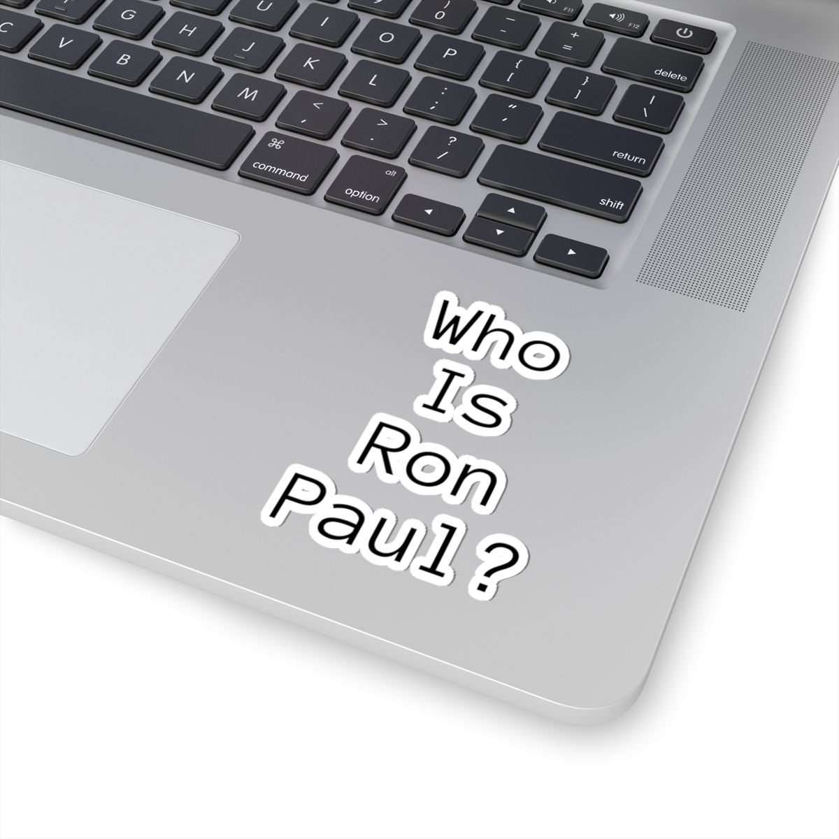 Who Is Ron Paul? Kiss-Cut Sticker — Minimalist Political Laptop Decal - Image 2