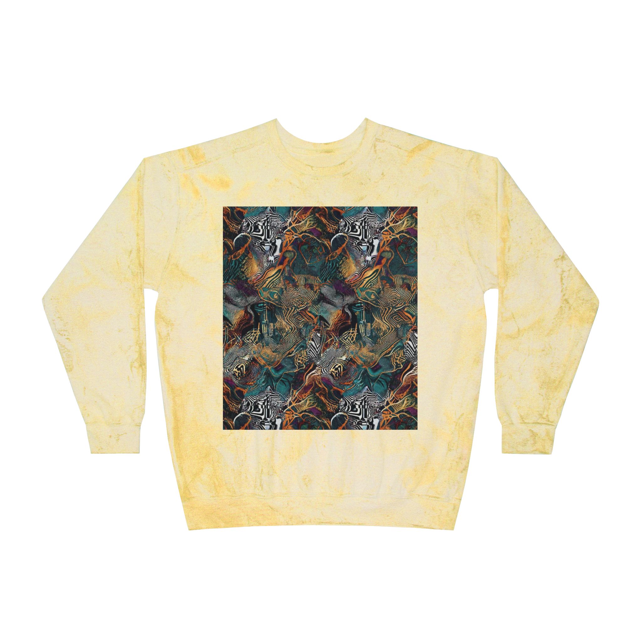 Marbled Abstract Crewneck Sweatshirt - Image 5