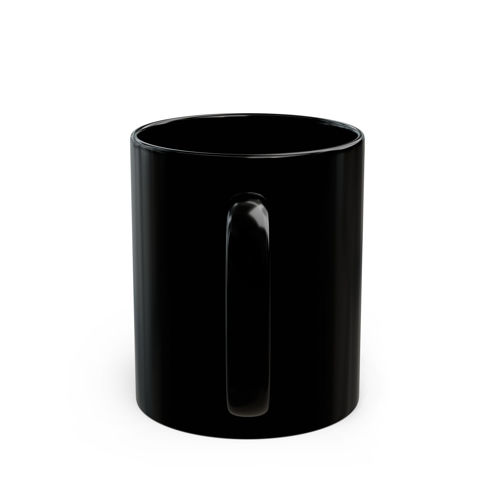Victory At Any Cost Black Mug — Red Smoke Graphic Coffee Cup - Image 4