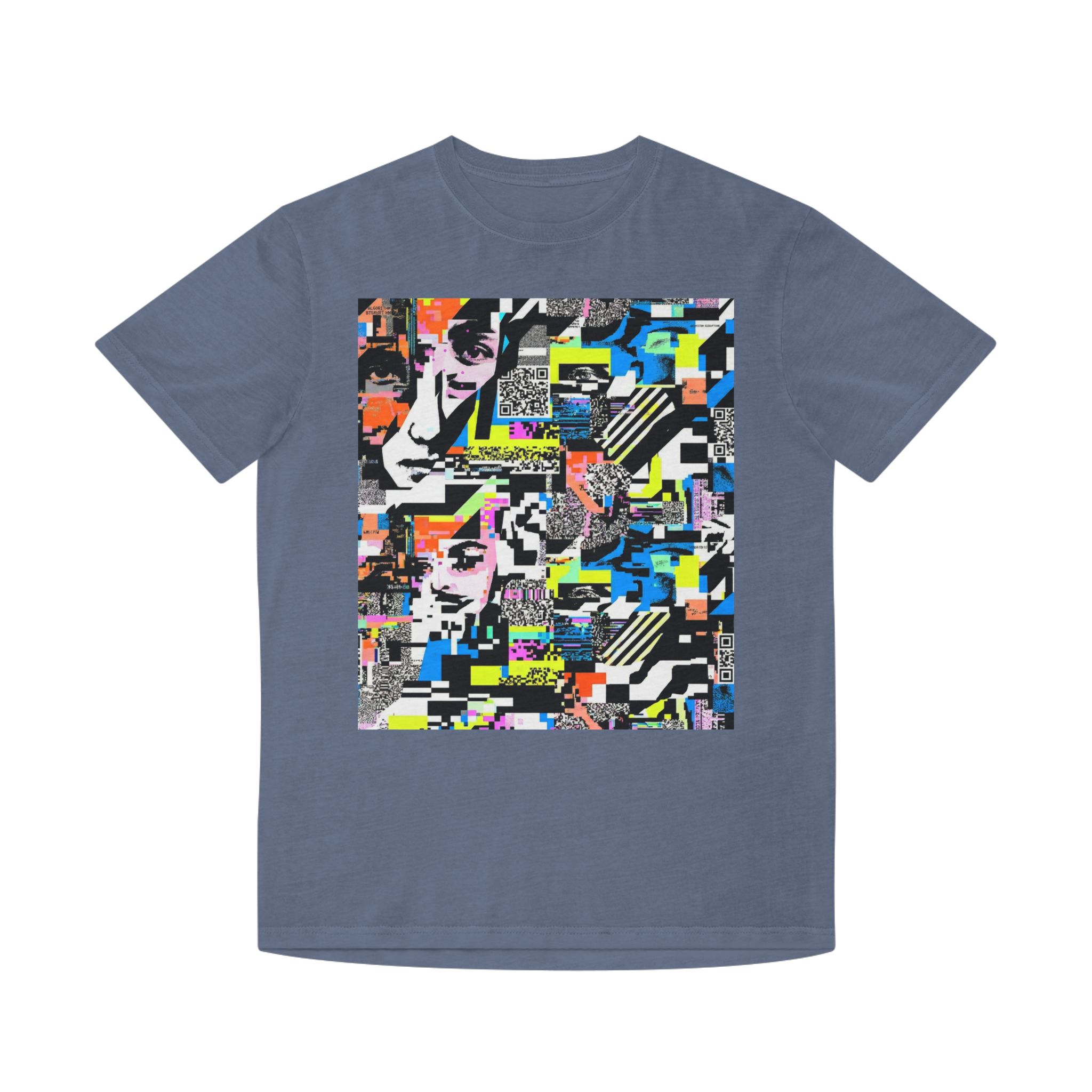 Graphic Tee — Retro Glitch Collage Art Shirt - Image 4