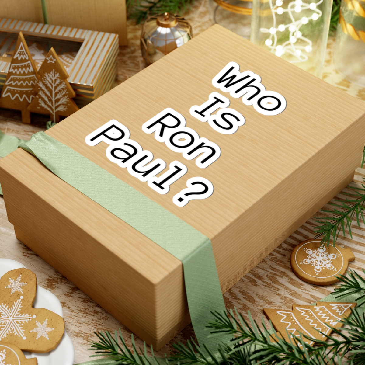 Who Is Ron Paul? Kiss-Cut Sticker — Minimalist Political Laptop Decal - Image 9