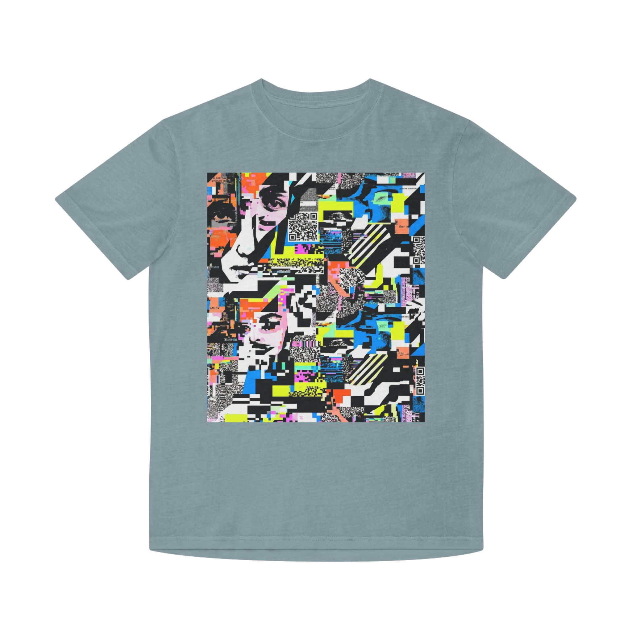 Graphic Tee — Retro Glitch Collage Art Shirt - Image 7