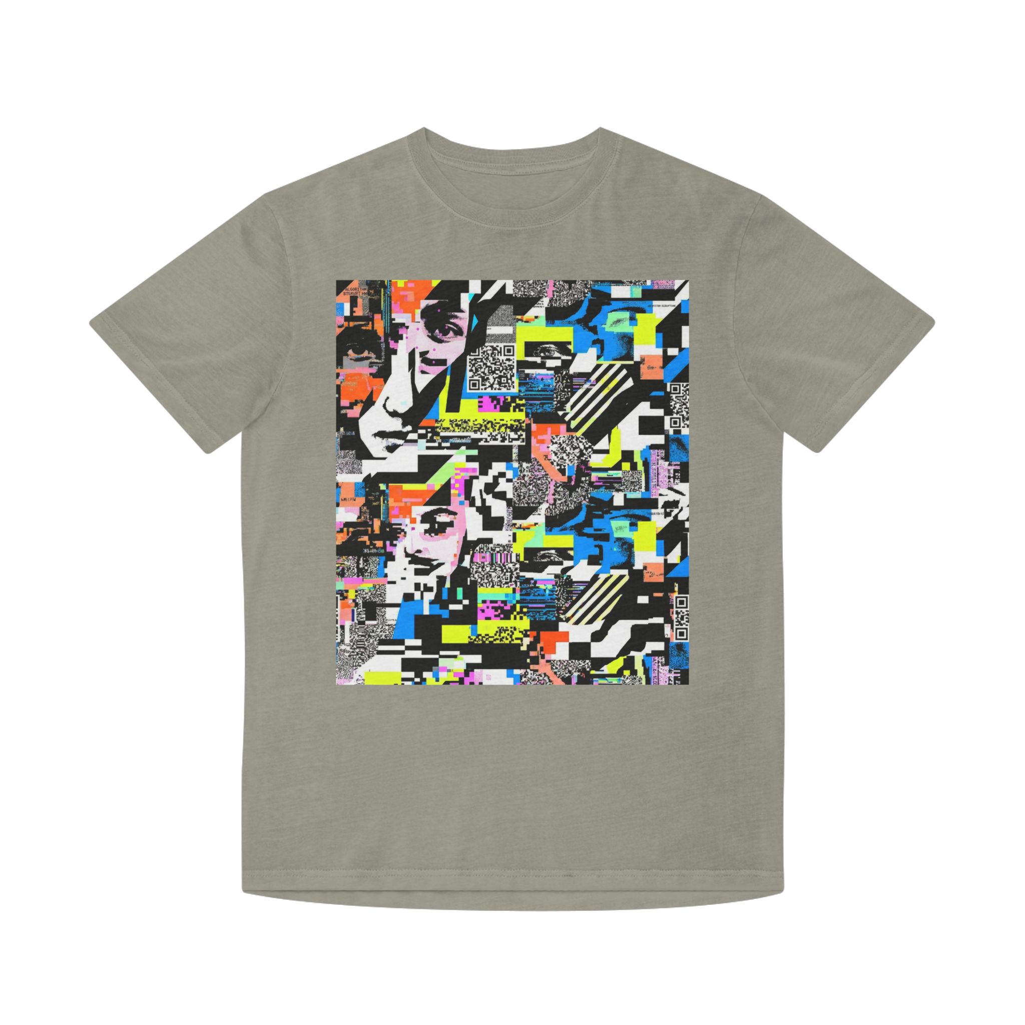 Graphic Tee — Retro Glitch Collage Art Shirt - Image 5