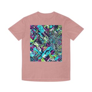 Glitch Art Graphic Tee — Retro Vaporwave Pixel Print T-Shirt