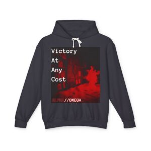 Victory At Any Cost Hoodie — //OMEGA Red Graphic Pullover