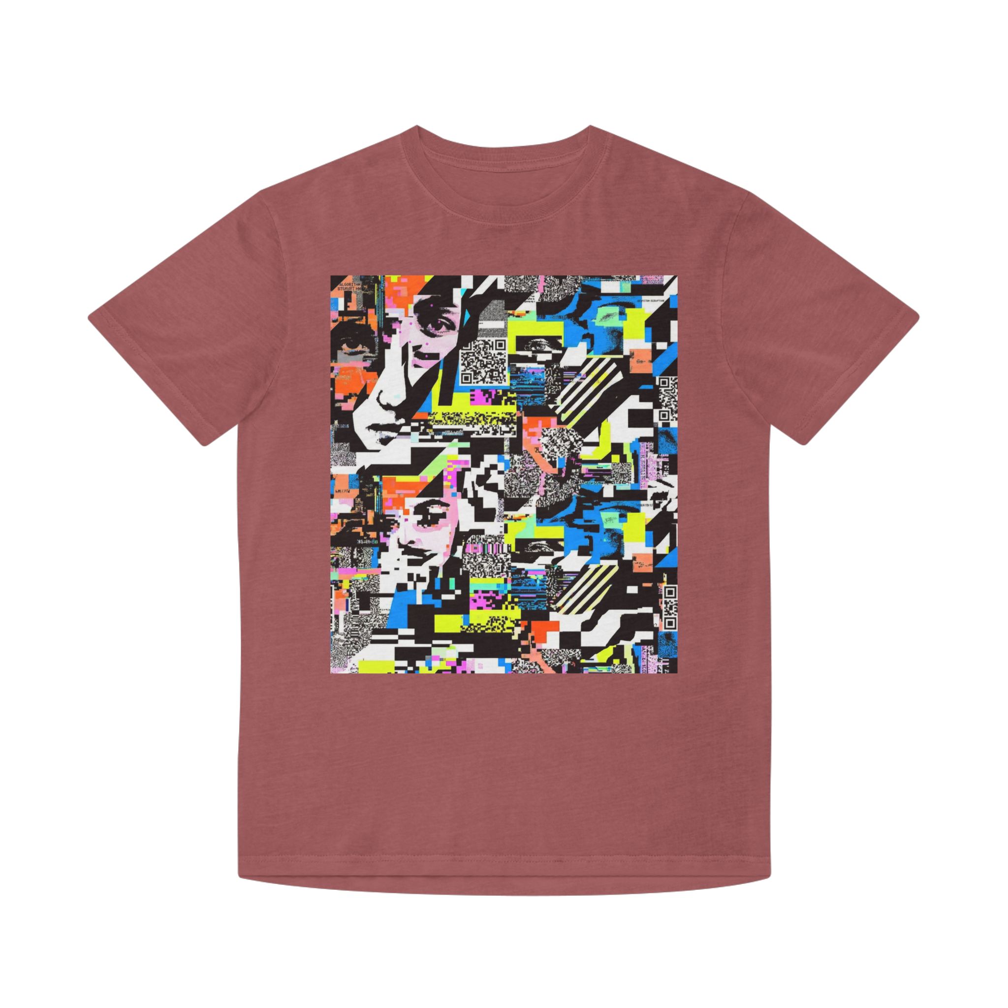 Graphic Tee — Retro Glitch Collage Art Shirt - Image 8