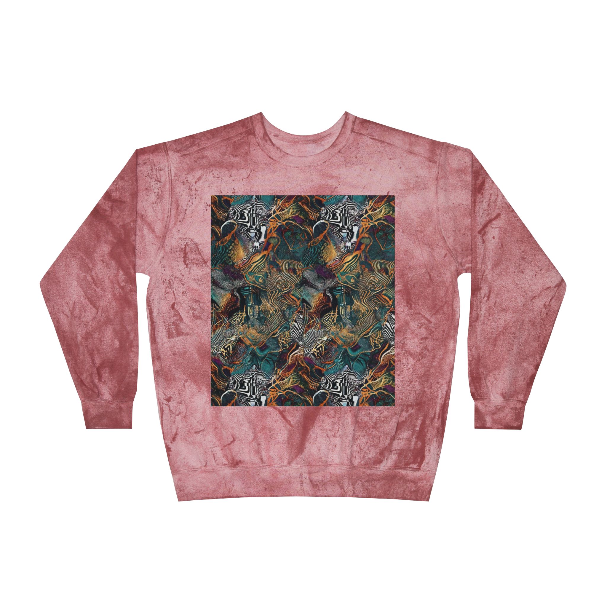 Marbled Abstract Crewneck Sweatshirt - Image 21