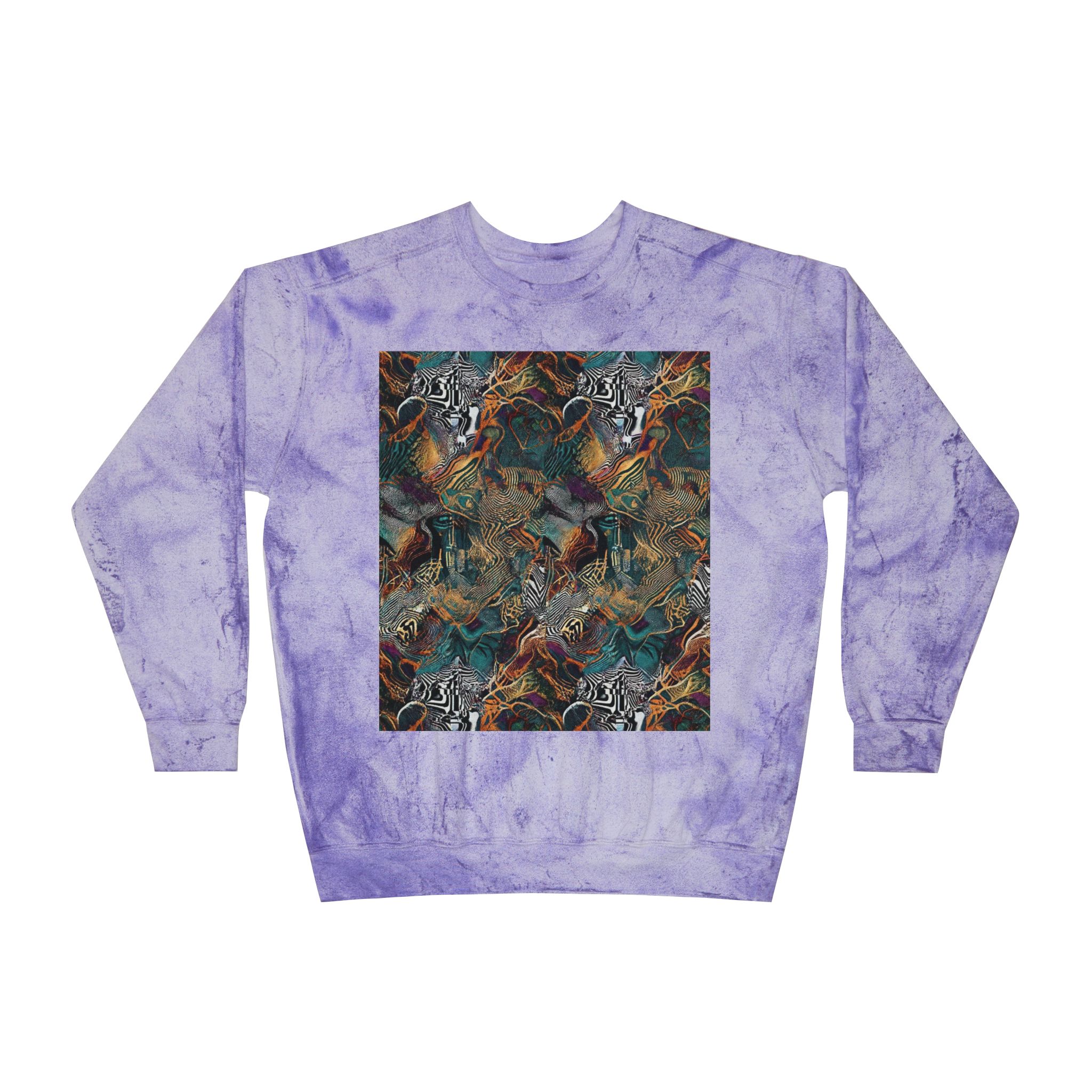 Marbled Abstract Crewneck Sweatshirt - Image 17